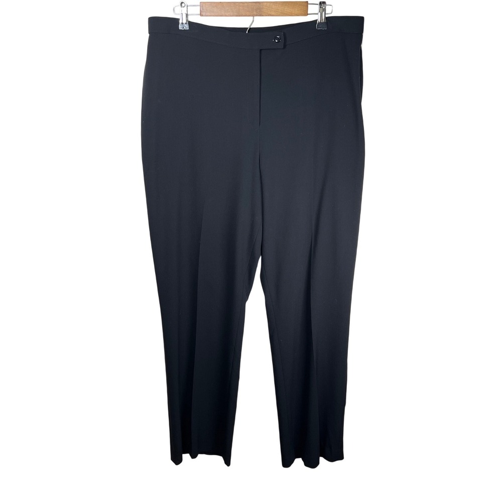 East‎ 5th Women's Classic Black Straight Leg Dress Pants Plus Size 18 Long